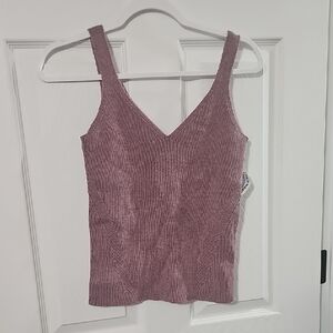 Old Navy Mauve Sweater Tank Top